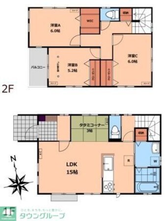 並木町3丁目戸建賃貸住宅の物件間取画像